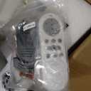 LITBM 32" Ceiling Fans with Light and Remote, Energy Saving Super Quiet 6-Speed Ceiling Fan with 3CCT Dimmable Light for Indoor and Outdoor, Reversible, White and Wood