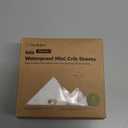 2-Pack Waterproof Pack and Play Sheets, Mini Crib Sheets Fitted for Boy, Girl - 38 x 26 Viscose from Bamboo Pack N Play Mattress Sheets for Graco, Toddler Playard Baby Crib Sheets Neutral (KeaSafari)