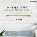 KOKOSIRI Bathroom Towel Bar Bath Towel Holders for Toilet Kitchen Cabinet Wall Mount 24 Inch Brushed Gold Stainless Steel B4005BG-L24