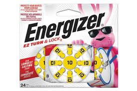 Energizer Hearing Aid Batteries Size 10, Yellow Tab, 24 Pack