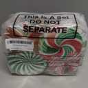 30 Pcs Christmas Decorations Outdoor Christmas Hanging Ornaments Peppermint Candy Yard Signs Double Sided Lawn Decorations Peppermint Ornaments for Xmas Party Home(Cute Style)