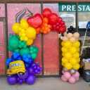 Back to School Balloon Garland Arch Kit, 158pcs Rainbow Balloons With Theme Foil Balloons for Decoration, 100 Days of School Graduation Party Supplies, Classroom Decor