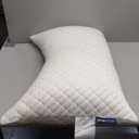 Sidney Sleep Pillow for Side and Back Sleepers - Comfort for Neck and Shoulder Pain - Adjustable Contour Fill - Queen Size - Extra Fill Included (White) (Queen (Pack of 1))