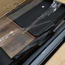 YATINEY Corner Bookshelf, 7 Tier L-Shaped Bookcase with 3 Drawers, Storage Corner Shelf, Freestanding Tall Display Shelf, Industrial Style, for Living Room, Home Office, Rustic Brown and Black SJ10BR