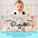 Black and White High Contrast Baby Toys - Sensory Infant Hanging Carseat & Stroller Toy for Newborns 0-6,6-12Months Perfect Easter Birthday & Baby Shower for Babies Boys Girls
