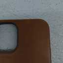 Apple iPhone 12 and iPhone 12 Pro Leather Case with Magsafe - Saddle Brown