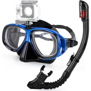 Snorkeling Gear for Adults Youth, Nearsighted Anti-Fog Diving Mask & Silicone Dry Snorkel for Scuba Diving Spearfishing Freediving (-1.5) Snorkeling Gear for Adults Youth, Nearsighted Anti-Fog Diving Mask & Silicone Dry Snorkel for Scuba Diving Spearfishing Freediving (-1.5)