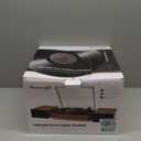 Vintage Record Player with External Speakers Belt-Drive Turntable for Vinyl Records Dual Stereo Speakers LP Players Support 3 Speed 3 Size Wireless Playback AUX Headphone Input Auto Stop Wood Red