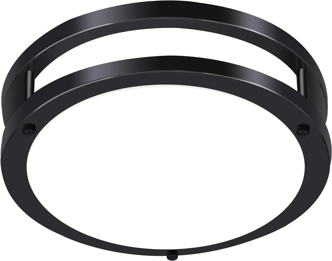 Hlite 36W 13inch LED Flush Mount Ceiling Light Fixture,3600LM Super Bright Light Fixture Ceiling Mount,Oil Rubbed Bronze LED Ceiling Light Flush Mount for Bedroom,Kitchen,Bathroom,Hallway(1Pack)