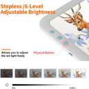 KOBAIBAN Wireless A4 LED Light Box with Carry Bag, High Capacity 3500mAh Lithium Battery Powered 3 Color Light Modes Super Bright Light Pad Light Board Light Table for Weeding Vinyl, Sketching,Drawing