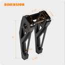 8" Tall Pullback Handlebar Risers 1" Clamping CNC One-Piece Gloss Black Fit for Harley Dyna Sportster M8 Softail Street Bob Low Rider ST Standard FXST FXBB FXBBS FXLRS FXLRST 2018-2024