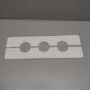 3 Hole White Faucet Mat for Kitchen Sink 16.1 x 5 Kitchen Faucet Absorbent Mat Diatomite Splash Guard for Sink Quick Drying Stone Drip Catcher for Bathroom Counter