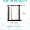 Regalo Safety 36" Extra Tall Baby Gate for Doorways & Bottom of Stairs, Pressure Mounted Walk Through Gate for Babies, Toddlers & Pets, Tested & Safe for 30 Years, American Designed, American Owned