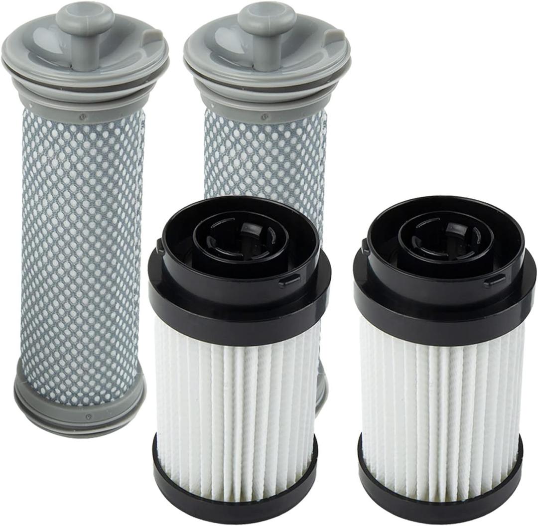 Fliters Replacement Filter Kit Compatible with Tineco Pure ONE X Series Cordless Vacuum Cleaner, 2 Pack Pre Filter & 2 HEPA Filter