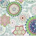 Colorful Mandala Paper Napkins 6.5x6.5 inch/2-Ply Printed Geometric Napkins for Decoupage Party (20-Count)