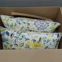 Pack of 2 Patio Lumbar Pillows, 12"x20" Fade Resistant Outdoor Waterproof Lumbar Pillow with Inners, Decorative Garden Lumbar Cushions for Home Patio Terrace Sofa Use (Lucky Bird)