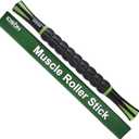 Idson Muscle Roller Stick for Athletes- Body Massage Sticks Tools Massager for Relief Muscle Soreness,Cramping and Tightness,Help Legs and Back Recovery,Black Green