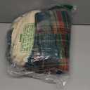 Wake In Cloud - Plaid Bed Sheets, 3-Piece Sheet Set, 2 Pillowcase 17*17 inch and Plaid 140*132 inch, Green