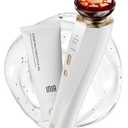 INIA 3-in-1 Red Light Therapy for Face and Neck Beauty Device for Puffiness & Skin Firming Skincare Tool (White)