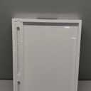 Artmeer Bed Tray Table with Folding Legs, Bamboo Breakfast Food Tray with Media Slot, Use As Platter, Laptop Desk, Snack, TV Tray Kitchen Serving Tray (White Large)