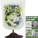 8 Pack Bird Netting for Garden Protection Pest Barrier with Drawstring, Mosquito Tomato Protective Cover Plant Netting for Vegetables Blueberry Bushes (5 Ft x 4 Ft/4 Pack) + (3.3Ft x 2.7Ft/4 Pack)