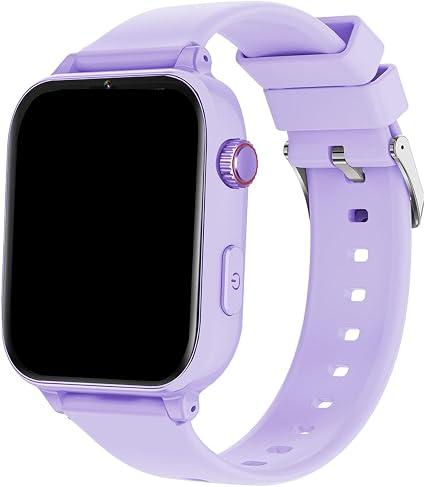 Xipax 4G Kids Smart Watch for Boys Girls with GPS Tracker, Kid Smartwatch Phone Call SOS Video Call for Kids Birthday Gift Ages 4-12, Purple