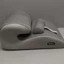 Couples Butt Cushion Enhanced Supporting Version Furniture Pillow Support Pillowcase Suitable for Home Use, Ideal for Sitting and Lying, Foam Pillow Modern and Simple Style (Grey)