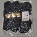 Chalier Fishnet Stockings Tights Suspender Pantyhose Lace Thigh High Stockings for Women (Black)