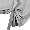 DONREN Light Grey Balloon Roman Blind - Window Tie Up Shades for Campers/Bathroom Window/Thanksgiving (1 Piece 34 W by 63 L)