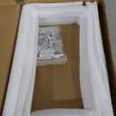 White Floating Shelf Bracket 12 Inch, 8 Pack Heavy Duty Shelf Brackets, Black Wall Shelf Bracket for DIY Decorative with Mounting Hardware (L 12" x H 6" x W1.5")