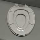 Mayfair NextStep Slow-Close Toilet Seat with Built-In Toddler Potty Training Seat, Removable, White, Round