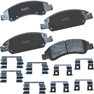 Bendix Premium SBC1363 Ceramic Front Brake Pads for select Cadillac Escalade, ESV, EXT, XTS, Chevrolet Avalanche, Cheyenne, Express 1500, Silverado, Suburban, Tahoe, GMC Savana, Sierra Classic, Yukon
