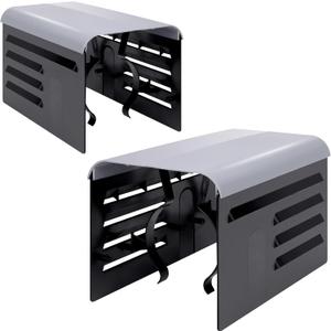 RunNico 2 Pack Pool Pump Covers for Outside Units - ABS Adjustable Pool Pump Motor Cover - Swimming Pool Motor Cover for Above Ground Protection