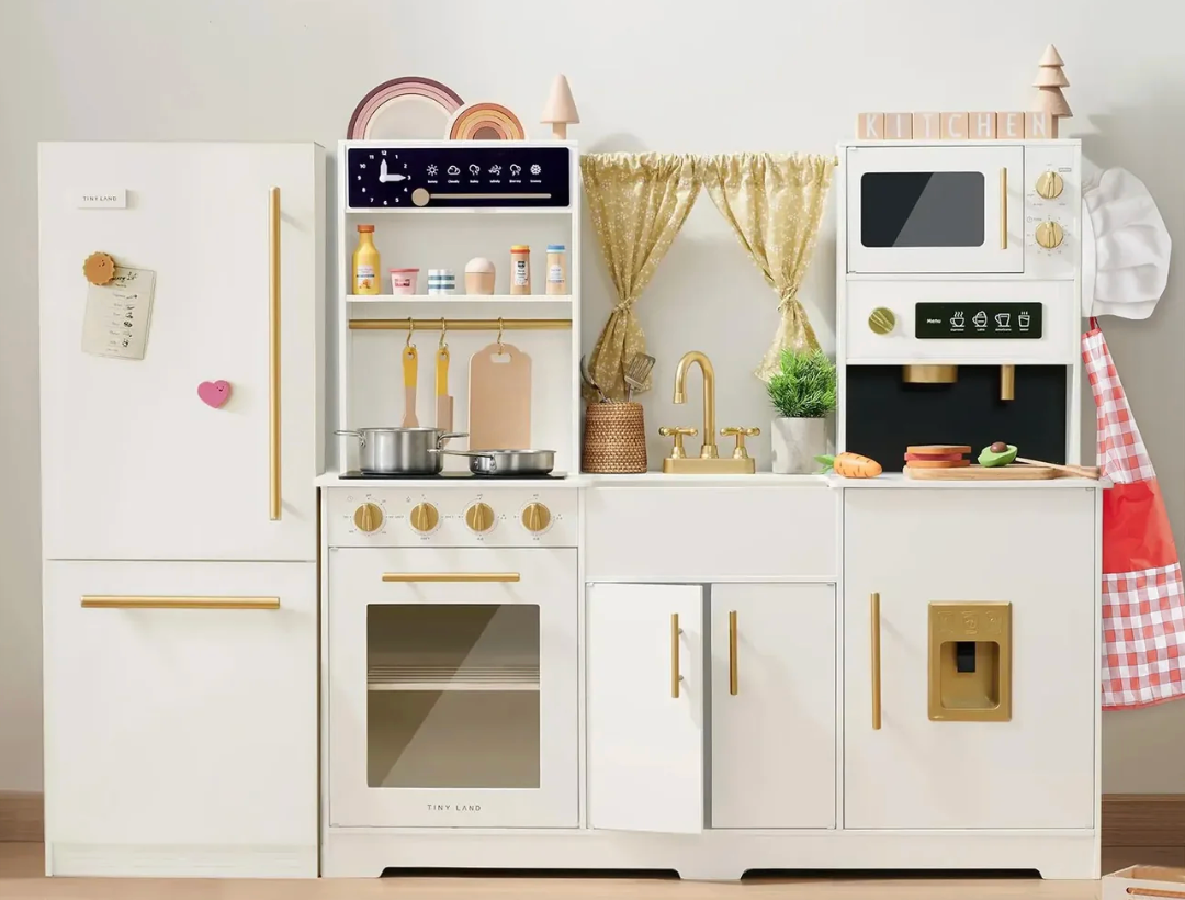 Tiny Land® Premium Play Kitchen & Fridge Set