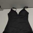 LODAY Shapewear Bodysuits for Women Deep V Neck Body Suit with Built in Bra, Medium