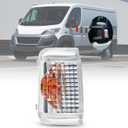 Left Driver Side Blinker Turn Signal Light for Dodge Ram ProMaster 1500 2500 3500 2014 2015 2016 2017 2018 2019 2020 2021, OE Design, without Bulb (1 pcs clear lens