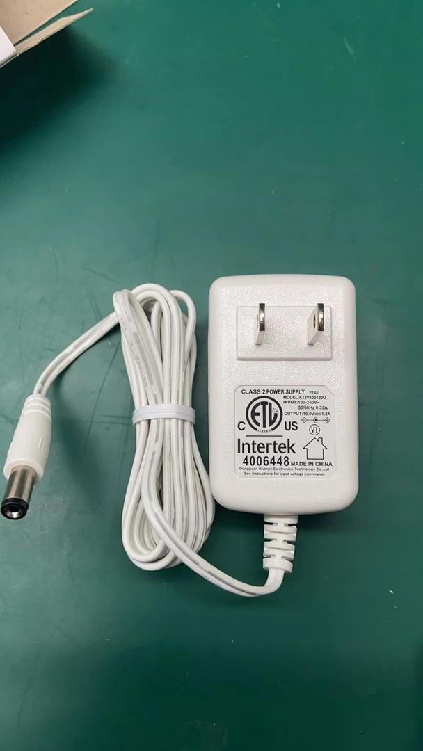 LASTAR 10V 1.2A Universal Power Adapter 1 Pack, 1.8 Meter(White)