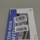 Stove Knob Safety Covers, 5Pcs Fits 90% Oven/Stove 5 Heat Alert Stickers Oven Knob Covers for Child Safety, 2nd Gen Kitchen Burner Childproofing, Gas Stove Knob Locks for Kid Baby Pet (Clear)