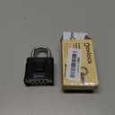 Outdoor Combination Lock Heavy Duty, Large, Weatherproof Padlock with Code for Gates, Fences, Sheds, Lockers, Cabinets, Storage Units 1-Pack, Black