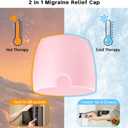 my novel things Migraine Relief Cap, Gel Cooling Eye Mask, Cooling Gel Relief 2 Pack Set, Hot/Cold Therapy, Cold Compress for Head, Headache Eyes Mask for Sinus, Puffy Eyes, Tension and Stress Relief