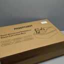 Cat Litter Box Stainless Steel Enclosure, Comfortable Space for Large Cats and Kittens, Easy to Clean Smooth Surface, Durable Metal Build with Cover, Litter Pad, Footboard and Shovel (Dark Gray)