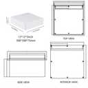 2 Pack 12" x 12" x 3" PVC Plastic Dustproof Waterproof Box IP65 Junction Boxes Project Junction Conduit Box for Electrical Enclosure