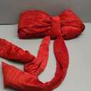 Amyhill Long Christmas Velvet Bow Pillow, Soft Furry Red Bow Throw Pillows for Cushion Bed Sofa Couch Holiday Outdoor Car Home Decor 18x39 Inches