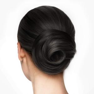 Sue's Collection Real Human Hair Bun Extension  Black Hair Donut for Women, Instant Updo for Thin Hair, Effortless & Cute Bun, Natural Hair Piece for Thinning Hair, Bun Accessory for Women