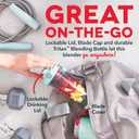 Dash 16 oz Personal USB Bottle Blender with Travel Lid and Charging Cord, Single-Serve Smoothie and Juice Maker, Aqua