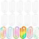 16 Pcs Sublimation Blanks Paper Clips,4 x 2 Inch Jumbo Acrylic Sublimation Paperclips for DIY Thermal Transfer Designs,Gifts,Home,Office,School Crafts Supplies