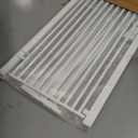 55.1 Inch Tall Baby Gate Auto Close Dog Gate Adjustable 29.92"- 43" Wide Pressure Mounted Walk Through Swing Pet Gate for Doorways (White, 29.92" - 43")