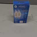 GE Refresh HD LED Light Bulbs, 60 Watt, Daylight, Decorative Bulbs, Clear, Small Base (2 Pack) (2 Count (Pack of 1))