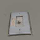 [5 Pack] BESTTEN Oversized Decorator Metal Wall Plate with Plastic Film, Oversize Decor Receptacle Outlet Cover, Corrosion-Resistant Stainless Steel Switch Cover, Brushed Finish, Silver