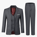 JPF Boy's Formal Suit Set Slim Fit Kids Tuxedo Suits for Wedding Teen Toddler Boy Dress Suit Outfit 18Y
